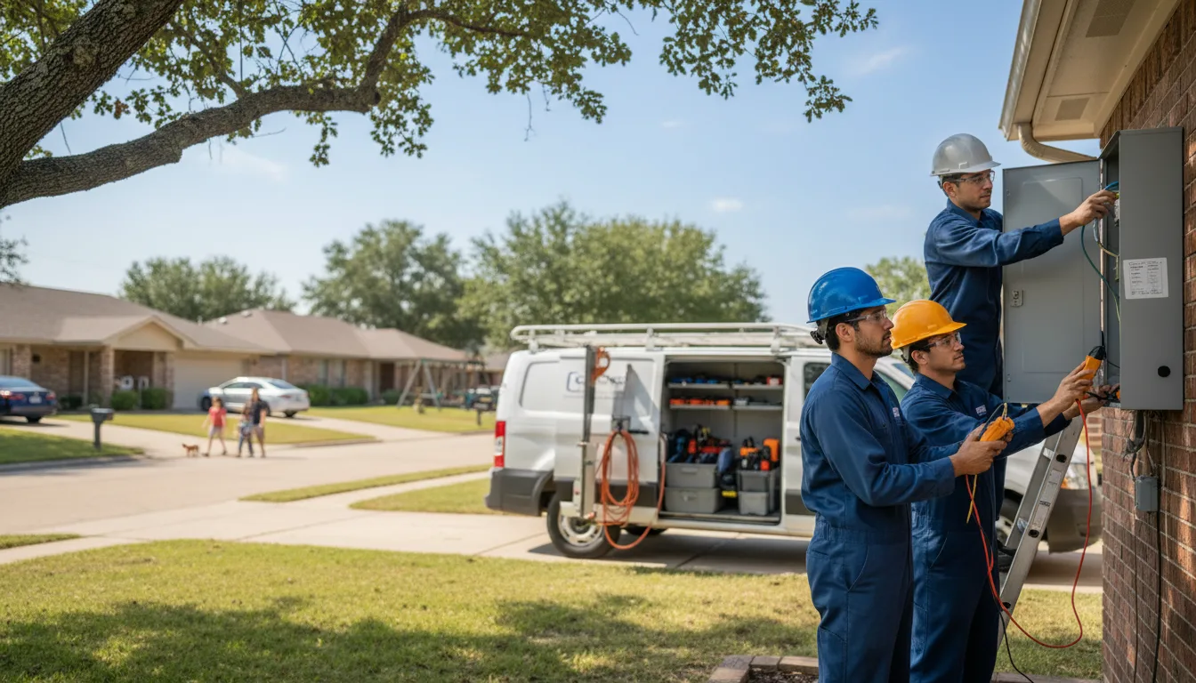 Certified electrician providing emergency electrical services in Sperry, OK